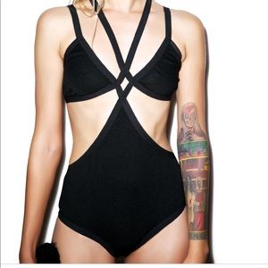 For love and lemon cage bodysuit